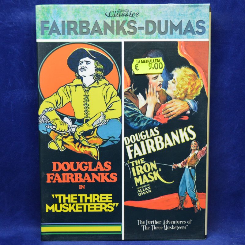 DOUGLAS FAIRBANKS IN THE THREE MUSKETEERS / DOUGLAS FAIRBANKS  " THE IRON MASK" - 2 DVD