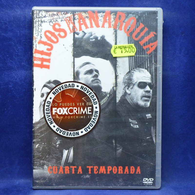 HIJOS DE LA ANARQUÍA - CUARTA TEMPORADA - 4 DVD