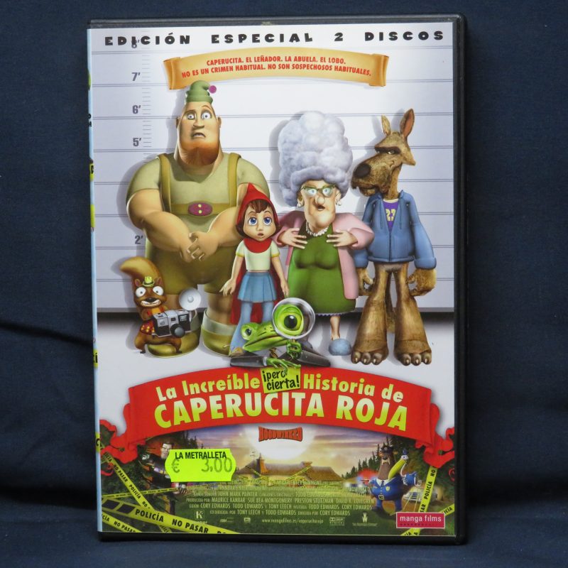 LA INCREIBLE HISTORIA DE CAPERUCITA ROJA - 2 DVD