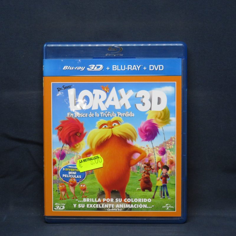 LORAX 3D - BLU-RAY 3D + BLU-RAY + DVD