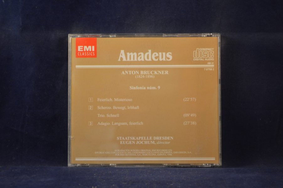 BRUCKNER, STAATSKAPELLE DRESDEN, EUGEN JOCHUM - SINFONIA NUM.9 - CD - Imagen 2