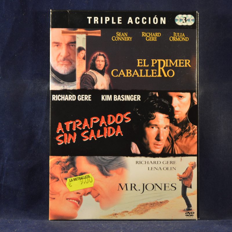 EL PRIMER CABALLERO · ATRAPADOS SIN SALIDA · MR.JONES - 3 DVD