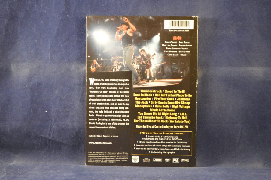 AC/DC - LIVE AT DONINGTON - DVD - Todo Música y Cine-Venta online de ...