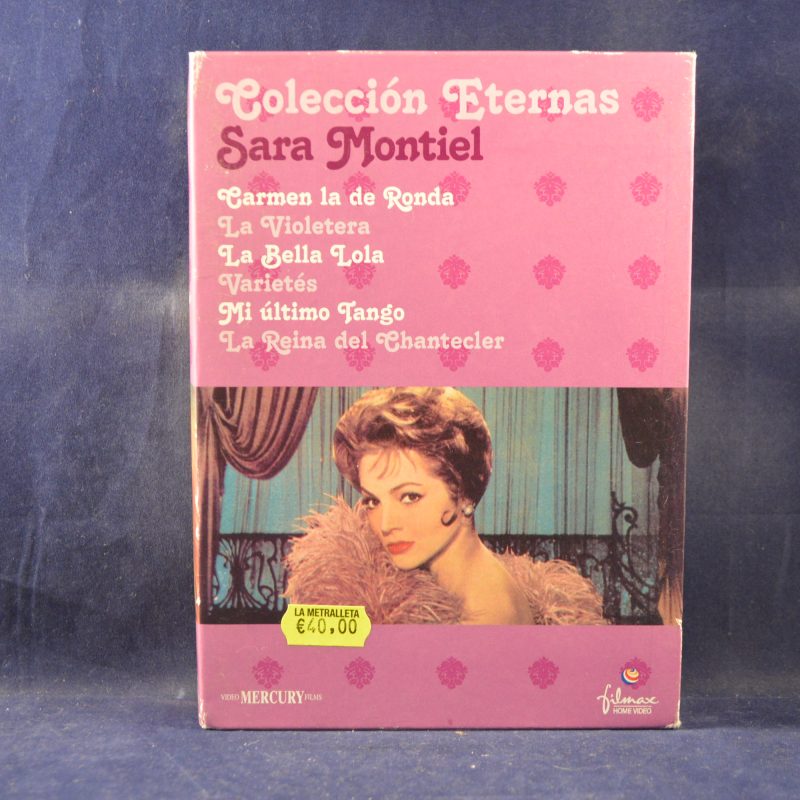 COLECCIÓN ETERNAS SARA MONTIEL - CARMEN DE LA RONDA / LA VIOLETERA / LA BELLA LOLA / VARIETÉS / MI ÚLTIMO TANGO / LA REINA DEL CHANTECLER - 6 DVD