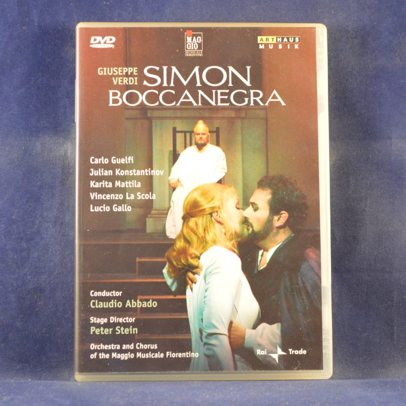 GIUSEPPE VERDI - SIMON BOCCANEGRA - DVD MÚSICA CLÁSICA