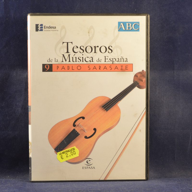 TESOROS DE LA MÚSICA DE ESPAÑA : 9 - PABLO SARASATE - DVD MUSICAL