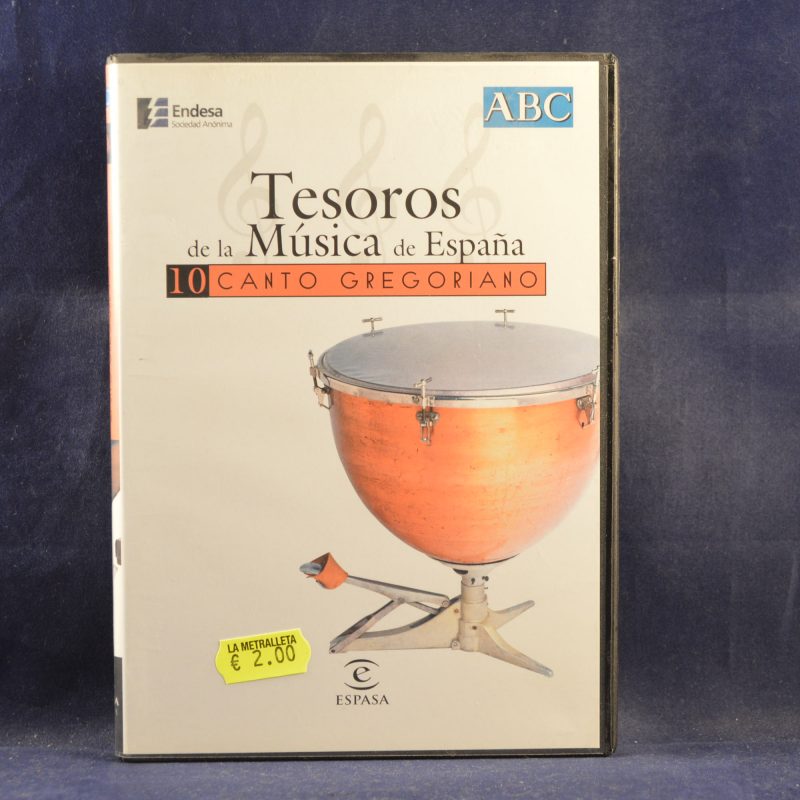 TESOROS DE LA MÚSICA DE ESPAÑA : 10 - CANTO GREGORIANO - DVD MUSICAL