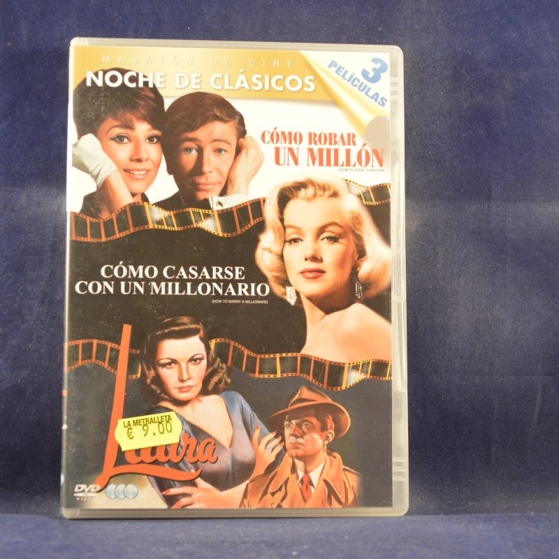 CÓMO ROBAR UN MILLÓN / CÓMO CASARSE CON UN MILLONARIO / LAURA - 3 DVD