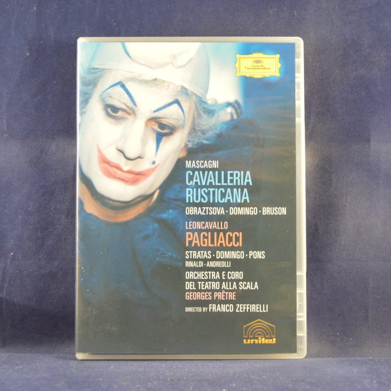 MASCAGNI  - OBRAZTSOVA  · DOMINGO  · BRUSON  / LEONCAVALLO  - STRATAS  · DOMINGO  · PONS  / ORCHESTRA  E CORO DEL TEATRO ALLA SCALA, GEORGES PRÊTRE , DIRECTED BY FRANCO ZEFFIRELLI - CAVALLERIA RUSTICANA / PAGLIACCI - DVD MUSICAL