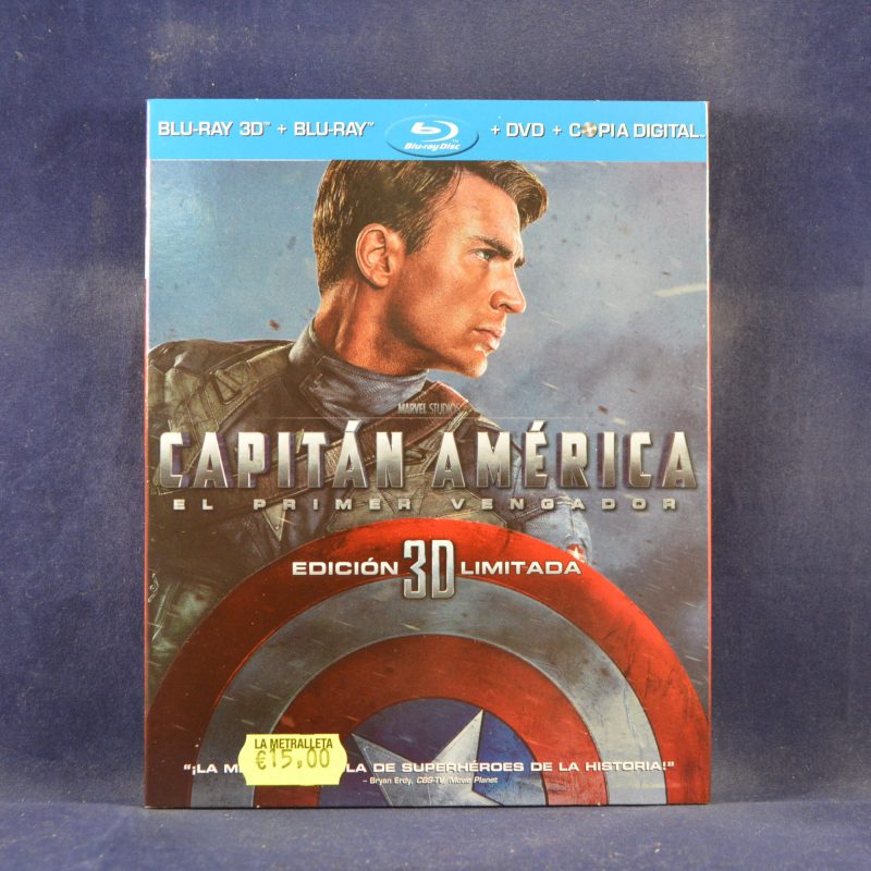 CAPITÁN AMERICA : EL PRIMER VENGADOR - BLU-RAY 3D + BLU-RAY + DVD