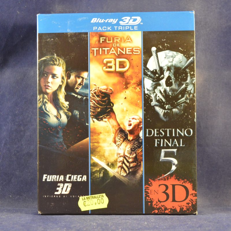 FURIA CIEGA 3D / FURIA DE TITANES 3D / DESTINO FINAL 5 3D - 3 BLU-RAY