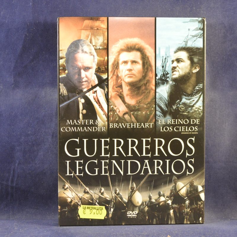 GUERREROS LEGENDARIOS - MASTER & COMMANDER / BRAVEHEART / EL REINO DE LOS CIELOS - 3 DVD