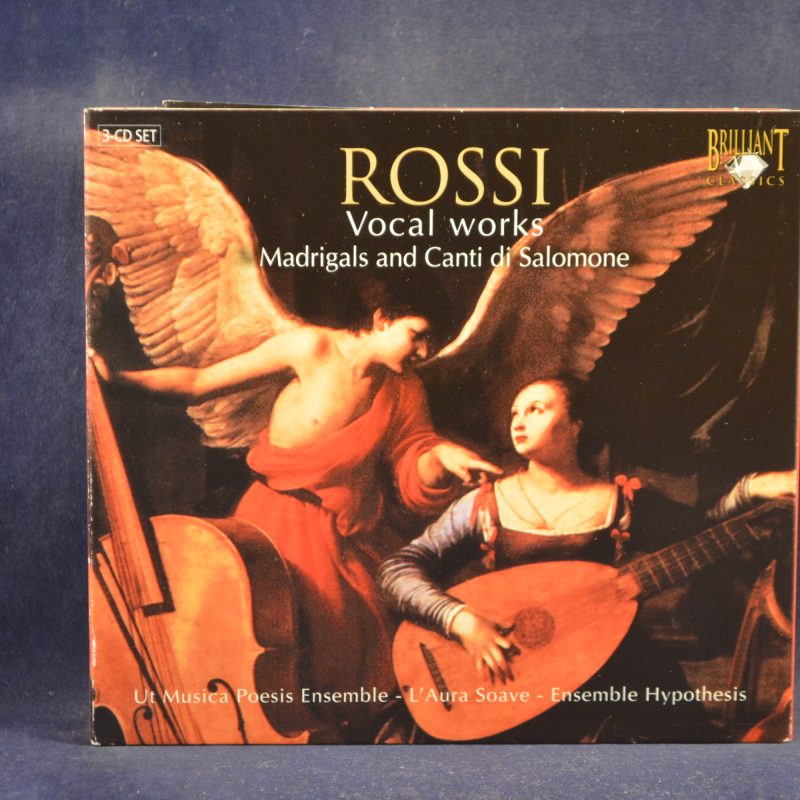 ROSSI - UT MUSICA POESIS ENSEMBLE - L'AURA SOAVE - ENSEMBLE HYPOTHESIS - VOCAL WORKS (MADRIGALS AND CANTI DI SALOMONE) - 3 CD