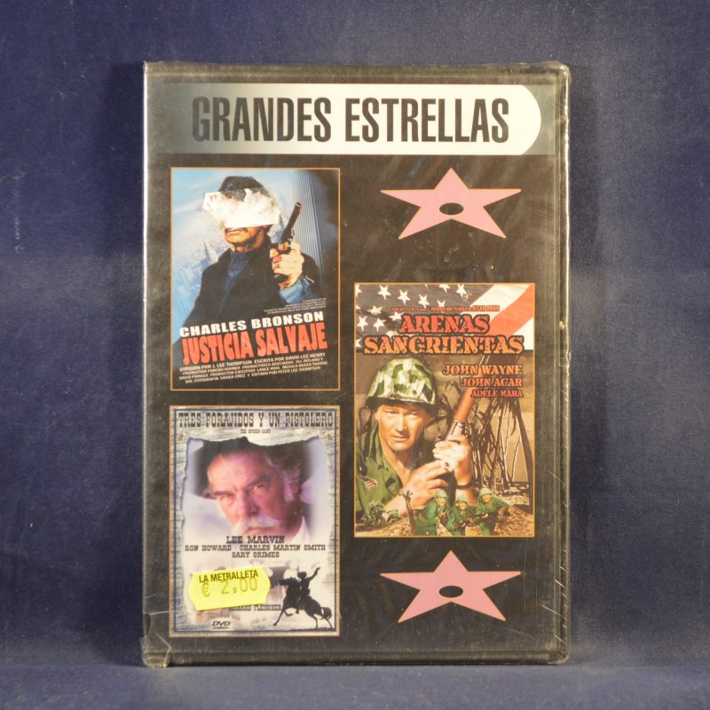 JUSTICIA SALVAJE / ARENAS SANGRIENTAS / TRES FORAJIDOS Y UN PISTOLERO - DVD CAJA FINA