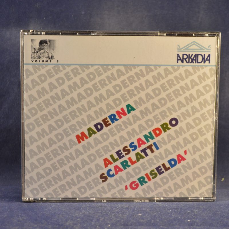 MADERNA , ALESSANDRO SCARLATTI - 'GRISELDA' - BRUNO MADERNA EDITION VOLUME 5 - 3 CD