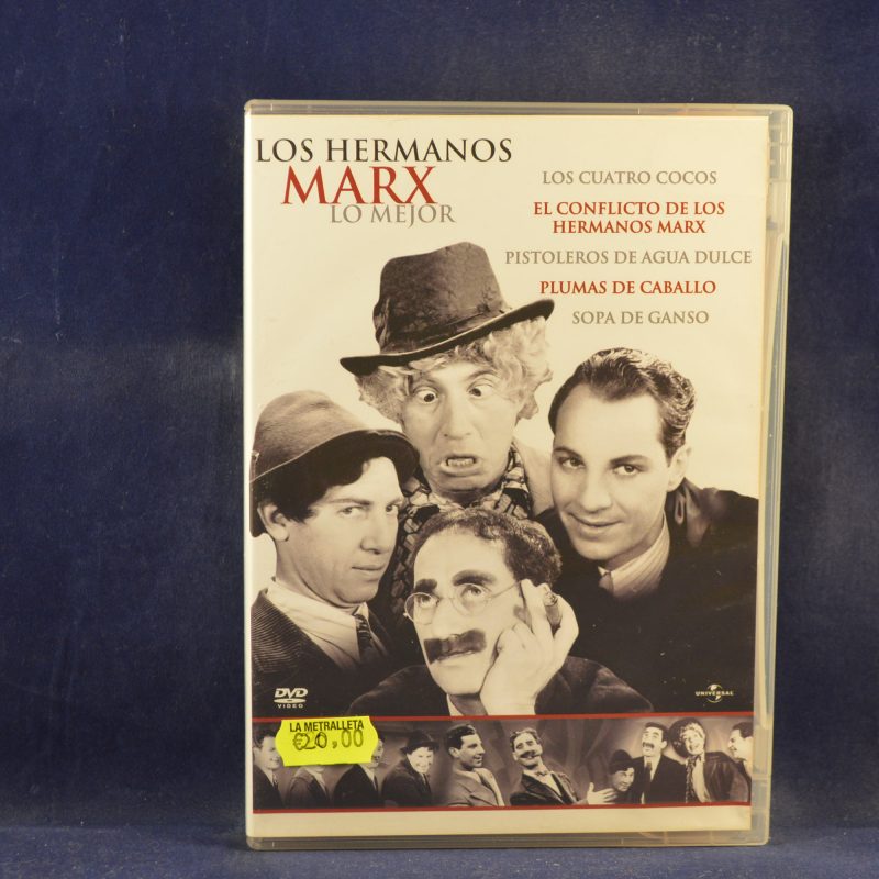 LO MEJOR DE LOS HERMANOS MARX -  LOS CUATRO COCOS / EL CONFLICTO DE LOS HERMANOS MARX / PISTOLEROS DE AGUA DULCE / PLUMAS DE CABALLO / SOPA DE GANSO - 5 DVD