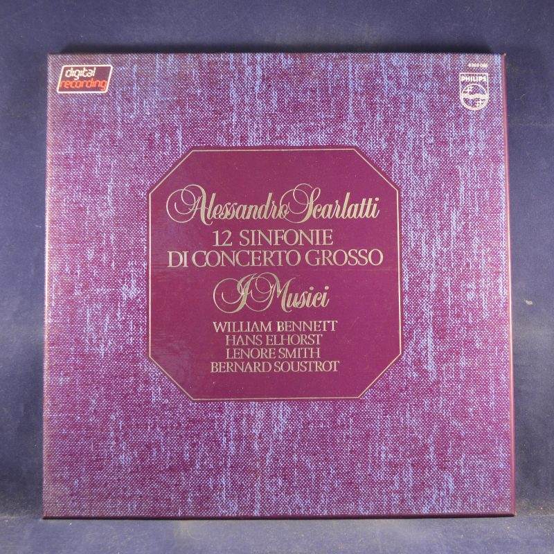 ALESSANDRO SCARLATTI, I MUSICI, WILLIAM BENNETT , HANS ELHORST, LENORE SMITH, BERNARD SOUSTROT - 12 SINFONIE DI CONCERTO GROSSO - 2 LP BOX SET