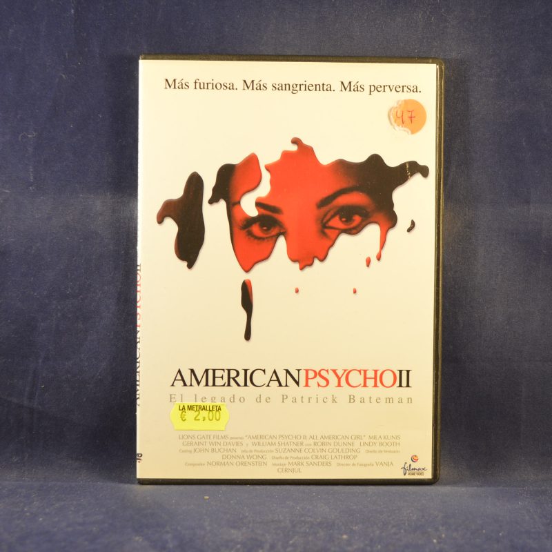 AMERICAN PSYCHO II - DVD CAJA FINA