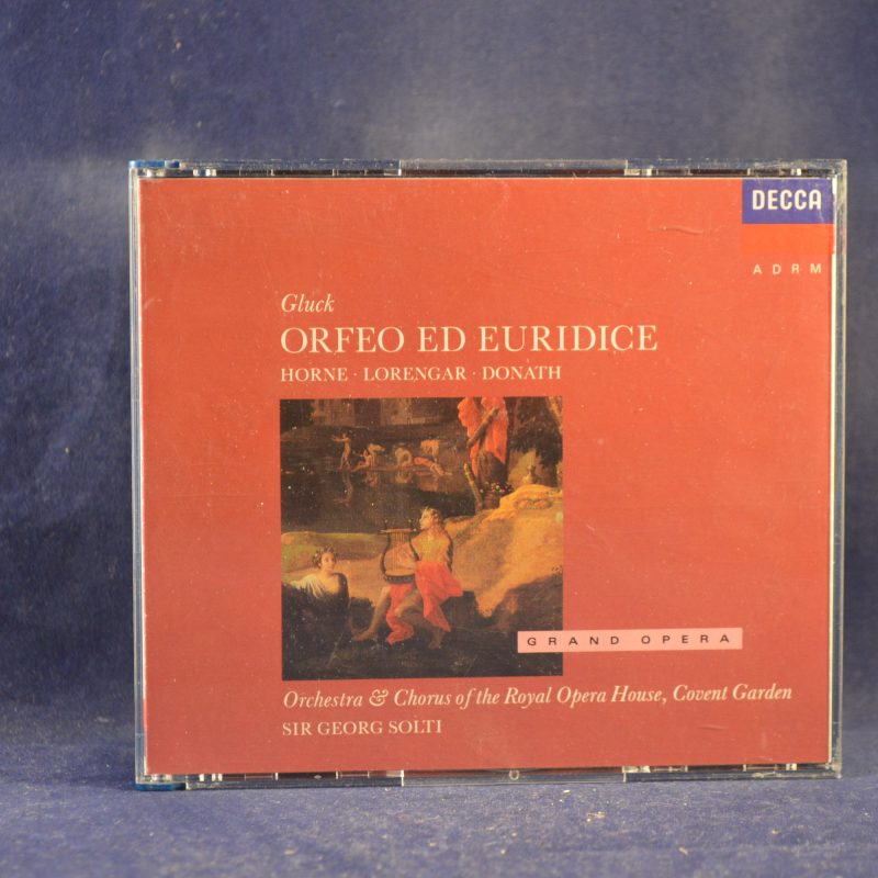 GLUCK - GEORG SOLTI, ORCHESTRA OF THE ROYAL OPERA HOUSE, COVENT GARDEN, CHORUS OF THE ROYAL OPERA HOUSE, COVENT GARDEN, MARILYN HORNE, PILAR LORENGAR, HELEN DONATH - ORFEO ED EURIDICE - 2 CD