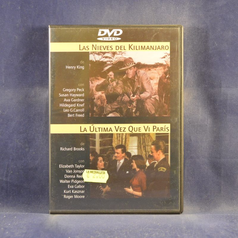 CINE CLÁSICO: LAS NIEVES DEL KILIMANJARO / LA ÚLTIMA VEZ QUE VI PARÍS - DVD