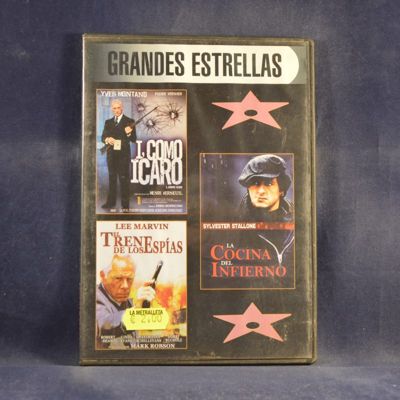 GRANDES ESTRELLAS: I, COMO ICARO / LA COCINA DEL INFIERNO / EL TREN DE LOS ESPÍAS - DVD CAJA FINA