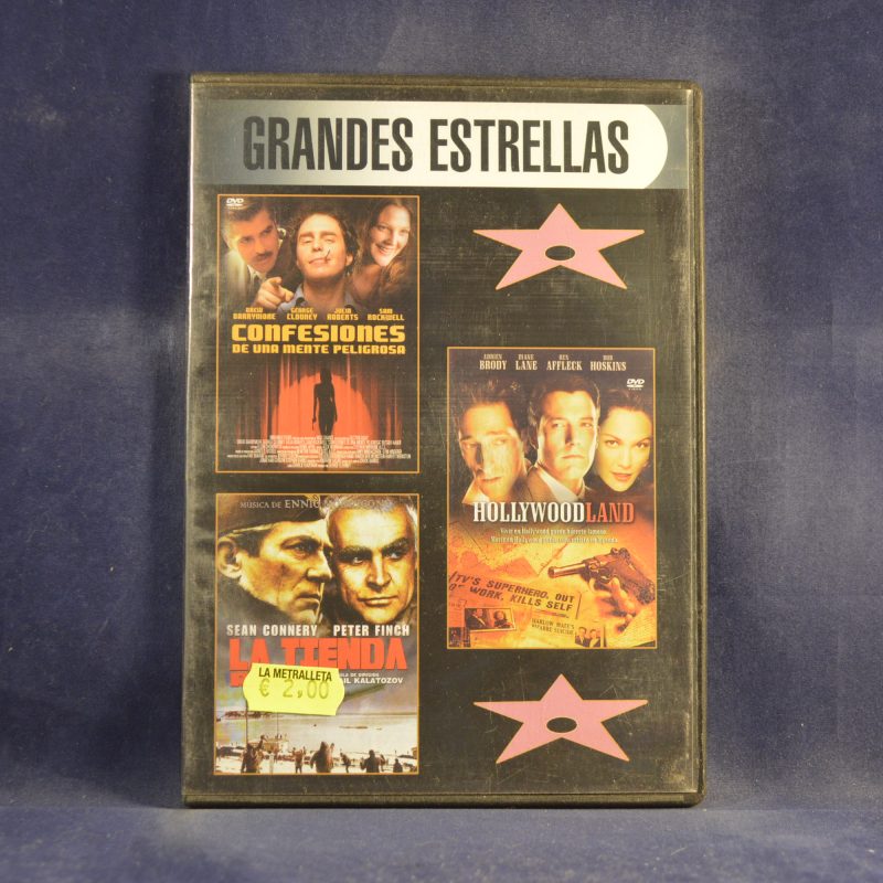 GRANDES ESTRELLAS: CONFESIONES DE UNA MENTE PELIGROSA / HOLLYWOODLAND / LA TIENDA ROJA - DVD CAJA FINA