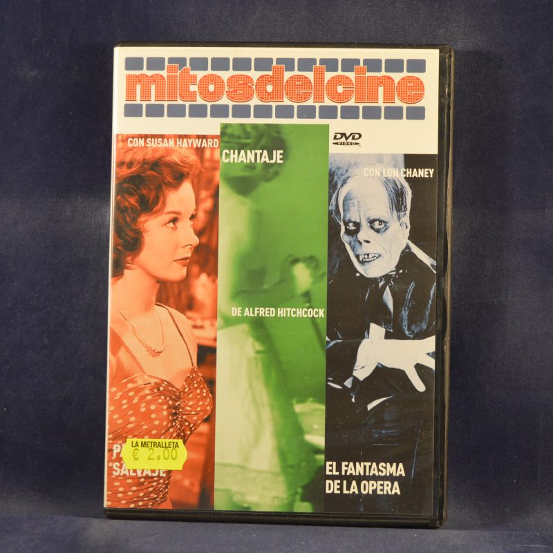 PASIÓN SALVAJE / CHANTAJE / EL FANTASMA DE LA ÓPERA -  DVD