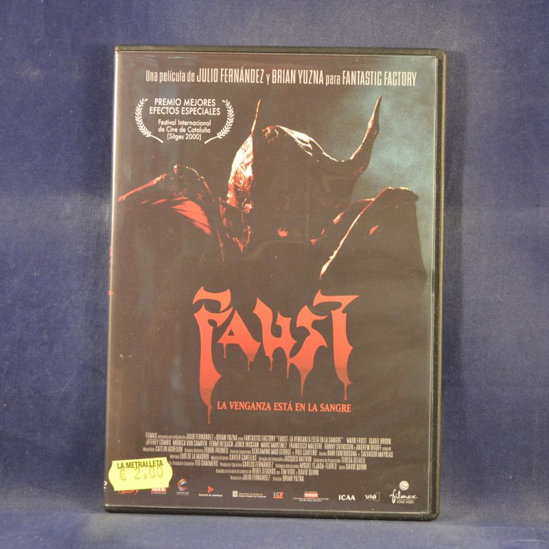 FAUST: LA VENGANZA ESTÁ EN LA SANGRE - DVD CAJA FINA
