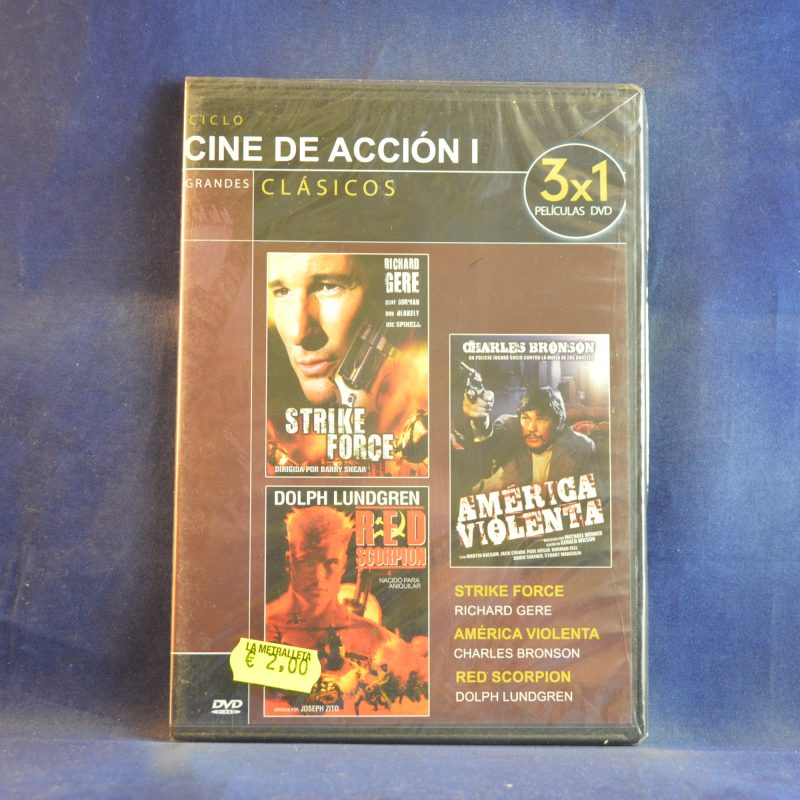 STRIKE FORCE / AMÉRICA VIOLENTA / RED SCORPION - DVD CAJA FINA