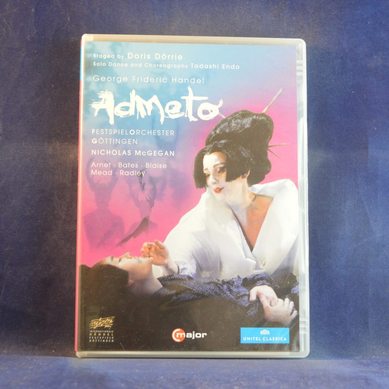 GEORGE FRIDERIC HANDEL, FESTSPIELORCHESTER GÖTTINGEN, NICHOLAS MCGEGAN, ARNET, BATES, BLAISE, MEAD, RADLEY, STAGED BY DORIS DÖRRIE, SOLO DANCE AND CHOREOGRAPHY: TADASHI ENDO – ADMETO - 2 DVD