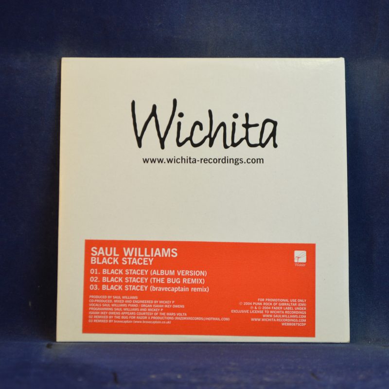 SAUL WILLIAMS - BLACK STACEY - CD SINGLE PROMO
