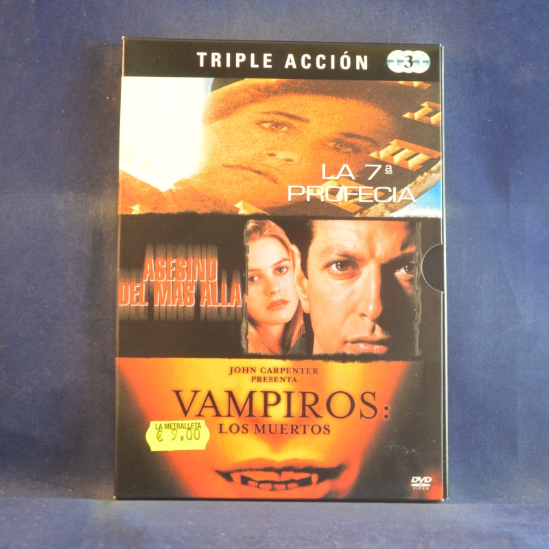 TRIPLE ACCIÓN -  LA SÉPTIMA PROFECIA  / ASESINO DEL MAS ALLA / VAMPIROS: LOS MUERTOS - 3 DVD