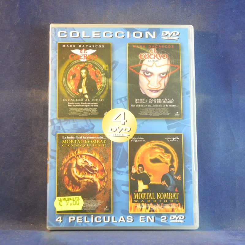 EL CUERVO / EL CUERVO LA SERIE ( EPISODIO 1 Y 2 ) / MORTAL KOMBAT CONQUEST / MORTAL KOMBAT WARRIORS - 2 DVD