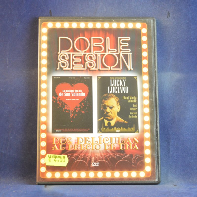 DOBLE SESIÓN - LA MATANZA DEL DÍA DE SAN VALENTÍN / LUCKY LUCIANO - DVD CAJA FINA