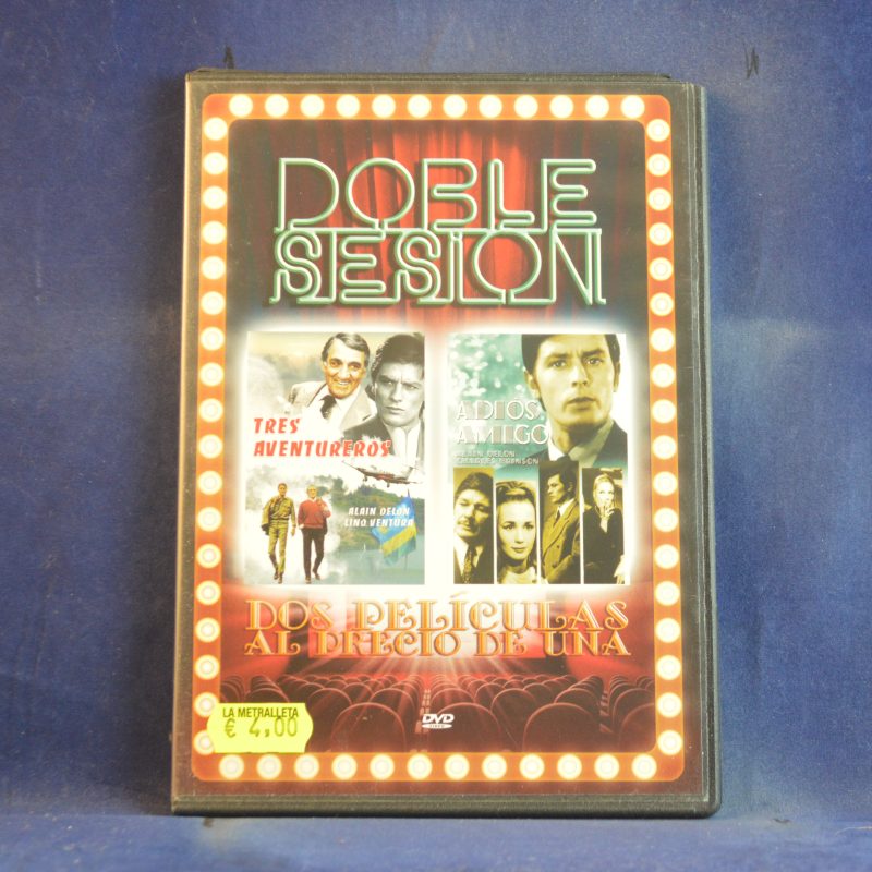 DOBLE SESIÓN - TRES AVENTUREROS / ADIÓS AMIGO - DVD CAJA FINA