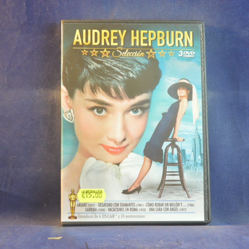 AUDREY HEPBURN SELECCIÓN: ARIANE / DESAYUNO CON DIAMANTES / CÓMO ROBAR UN MILLÓN Y... / SABRINA / VACACIONES EN ROMA / UNA CARA CON ÁNGEL - 3 DVD