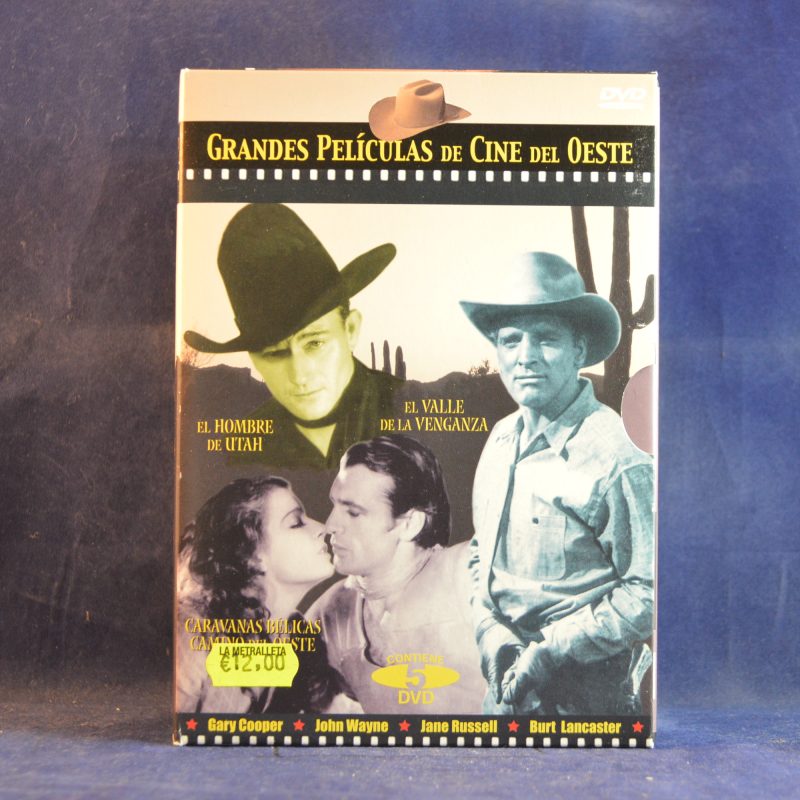 GRANDES PELÍCULAS DEL CINE DEL OESTE - DESIERTO PINTADO / CARAVANAS BÉLICAS CAMINO DEL OESTE / EL HOMBRE DE UTAH / EL FORAJIDO / EL VALLE DE LA VEGANZA - 5 DVD