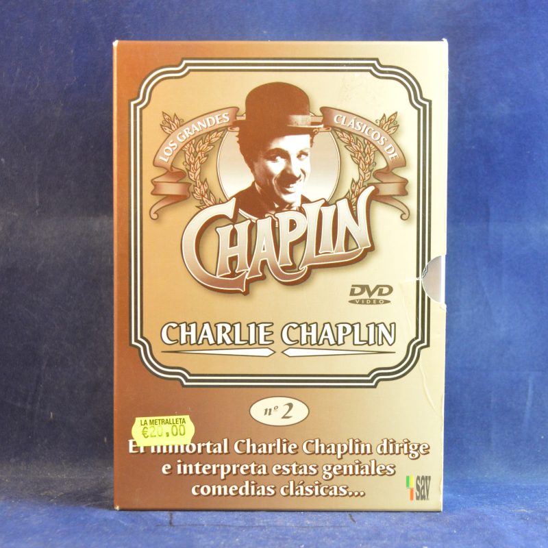 CHARLIE CHAPLIN - LOS GRANDES CLÁSICOS DE CHARLIE CHAPLIN - CHARLOT, MÚSICO AMBULANTE / CHARLOT BOMBERO / CHARLOT EN LA CALLE DE LA PAZ / CHARLOT MARINERO - 4 DVD
