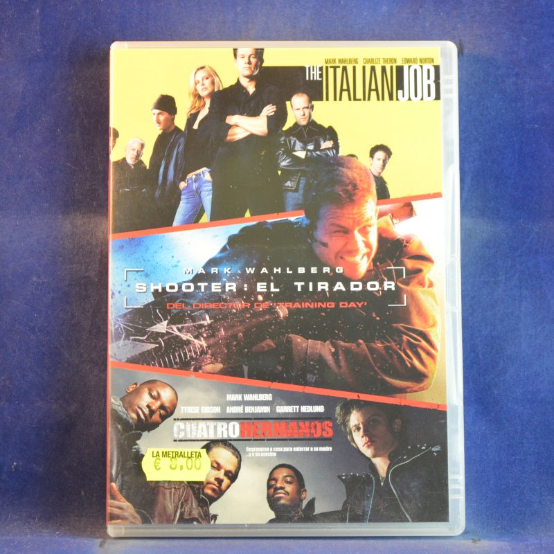THE ITALIAN JOB / SHOOTER / CUATRO HERMANOS - 3 DVD