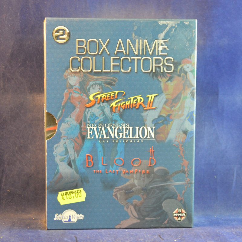 BOX ANIME COLLECTORS VOL. 2 - STREET FIGHTER II / NEON GENESIS EVANGELION (LAS PELÍCULAS) / BLOOD: THE LAST VAMPIRE - 3 DVD