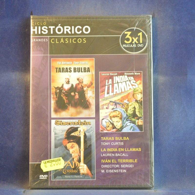 TARAS BULBA / LA INDIA EN LLAMAS / LA INDIA EN LLAMAS - DVD CAJA FINA
