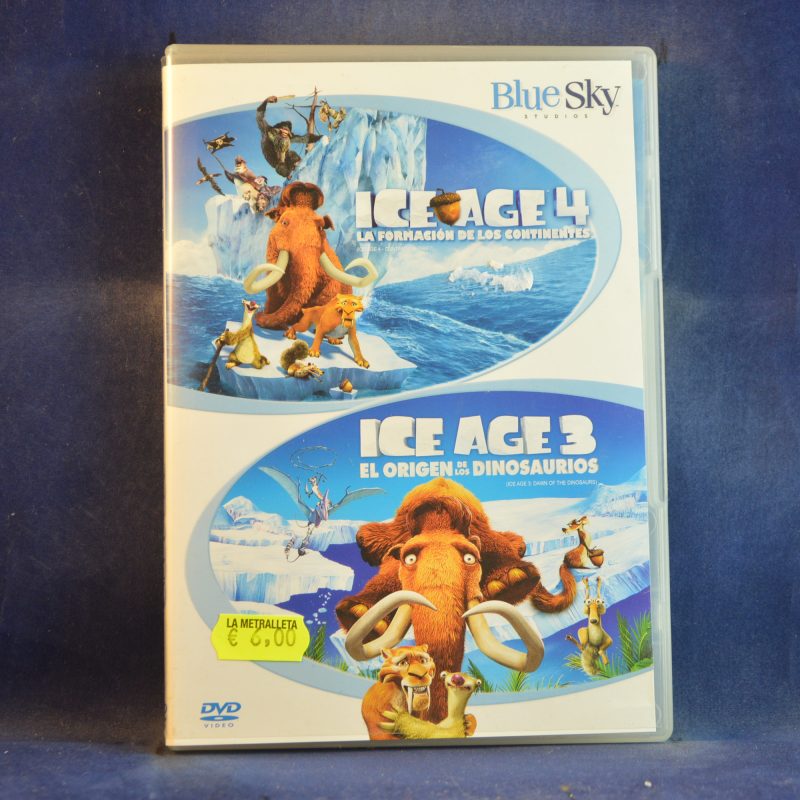 ICE AGE 3 EL ORIGEN DE LOS DINOSAURIOS / ICE AGE 4 LA FORMACIÓN DE LOS CONTINENTES - 2 DVD