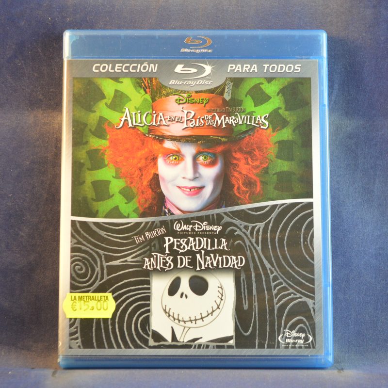ALICIA EN EL PAÍS DE LAS MARAVILLAS / PESADILLA ANTES DE NAVIDAD - 2 BLU RAY