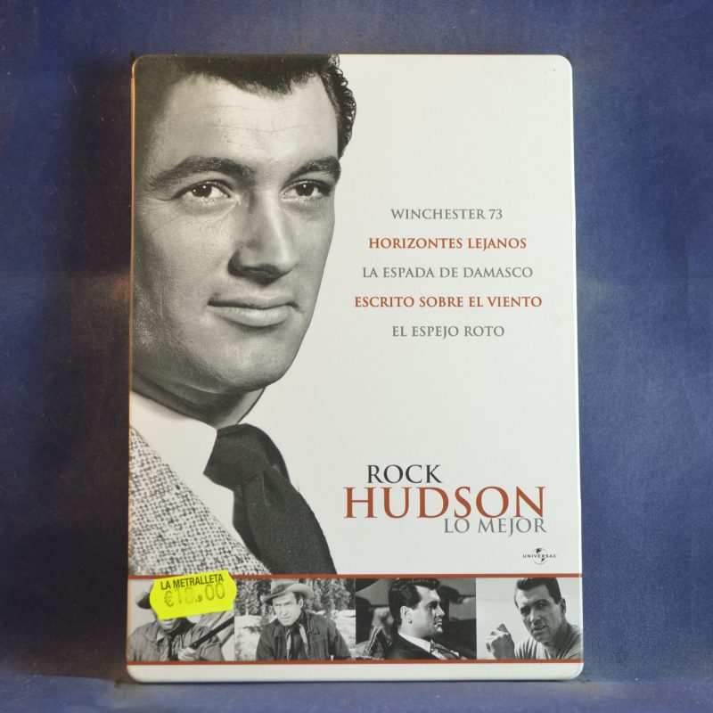 ROCK HUDSON LO MEJOR: WINCHESTER 73 / HORIZONTES LEJANOS / LA ESPADA DE DAMASCO / ESCRITO SOBRE EL VIENTO / EL ESPEJO ROTO - 5 DVD EDICIÓN METÁLICA