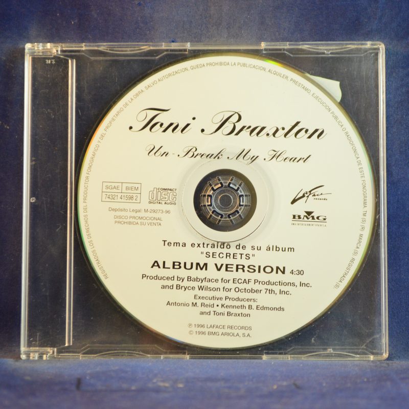TONI BRAXTON - UN-BREAK MY HEART - CD SINGLE PROMO