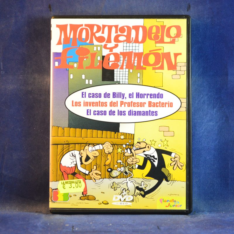 MORTADELO Y FILEMÓN: EL CASO DE BILLY, EL HORRENDO , LOS INVENTOS DEL PROFESOR BACTERIO, EL CASO DE LOS DIAMANTES - DVD