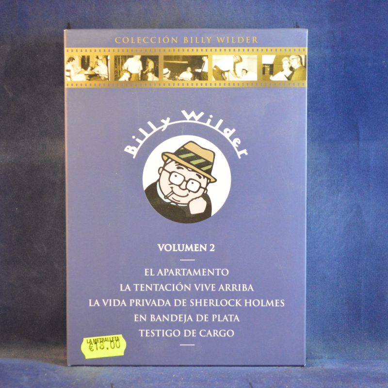 BILLY WILDER - VOLUMEN 2 - EL APARTAMENTO / LA TENTACIÓN VIVE ARRIBA / LA VIDA PRIVADA DE SHERLOCK HOLMES / EN BANDEJA DE PLATA / TESTIGO DE CARGO - 5 DVD