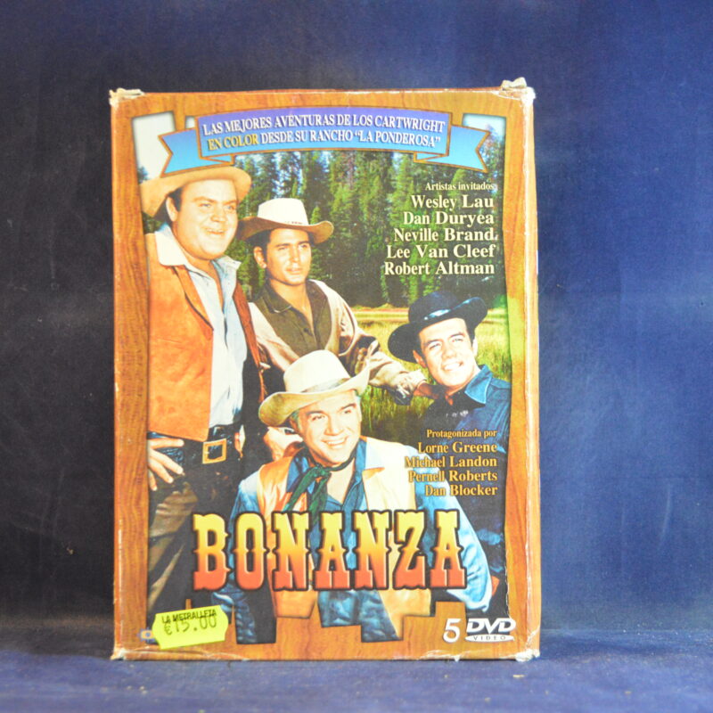 BONANZA: LA JUSTICIA DEL DESIERTO / UNA PLACA SIN HONOR / EL ÚLTIMO VIKINGO / DESTINO: VIRGINIA CITY / SENTIMIENTOS SILENCIOSOS - 5 DVD