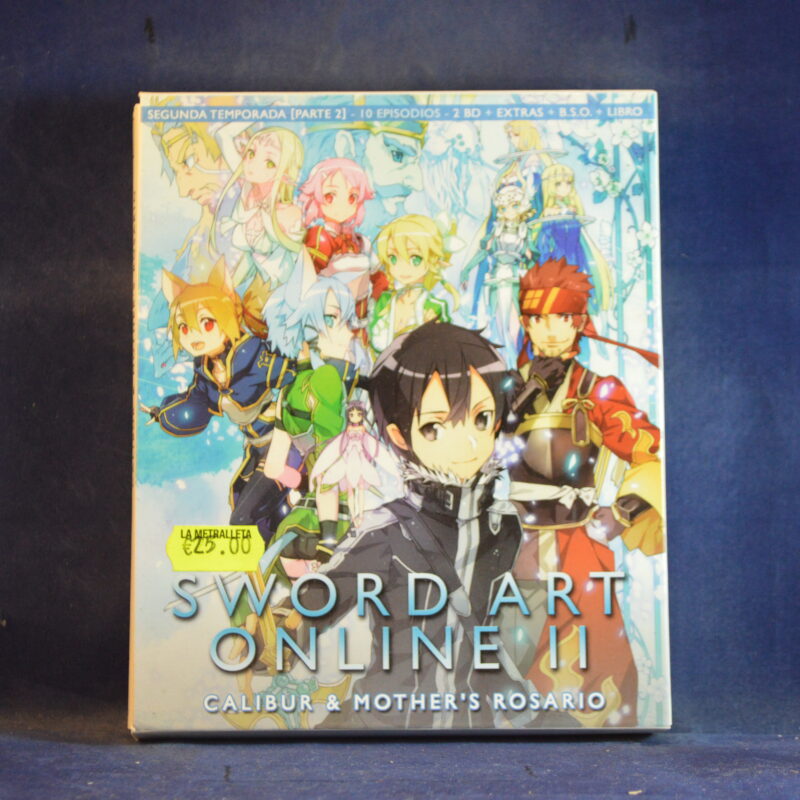 SWORD ART ONLINE II - CALIBUR & MOTHER´S ROSARIO - SEGUNDA PARTE 10 EPISODIOS  - 3 BLU-RAY