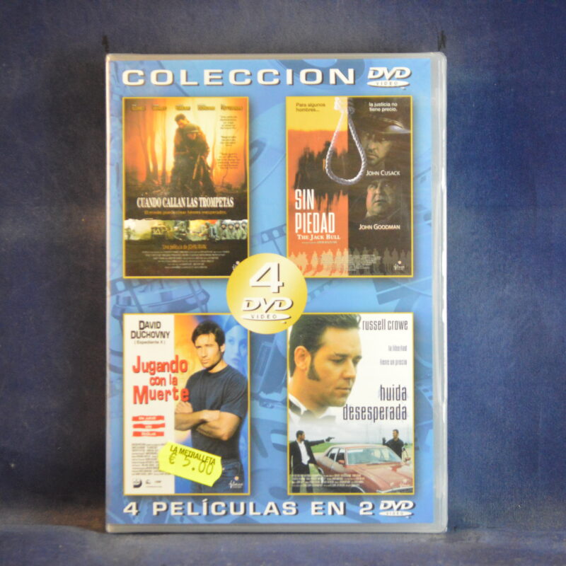 CUANDO CALLAN LAS TROMPETAS / SIN PIEDAD / JUGANDO CON LA MUERTE / HUIDA DESESPERADA - 2 DVD